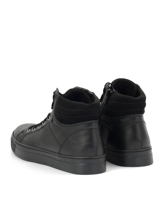 Leder Schwarz Stiefel
