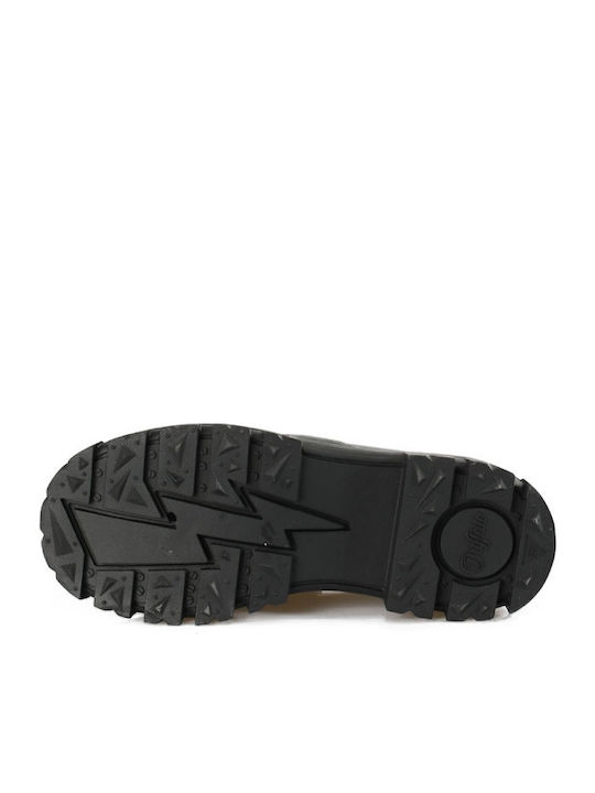 Aspha Δερμάτινα Γυναικεία Loafers σε Μαύρο Χρώμα