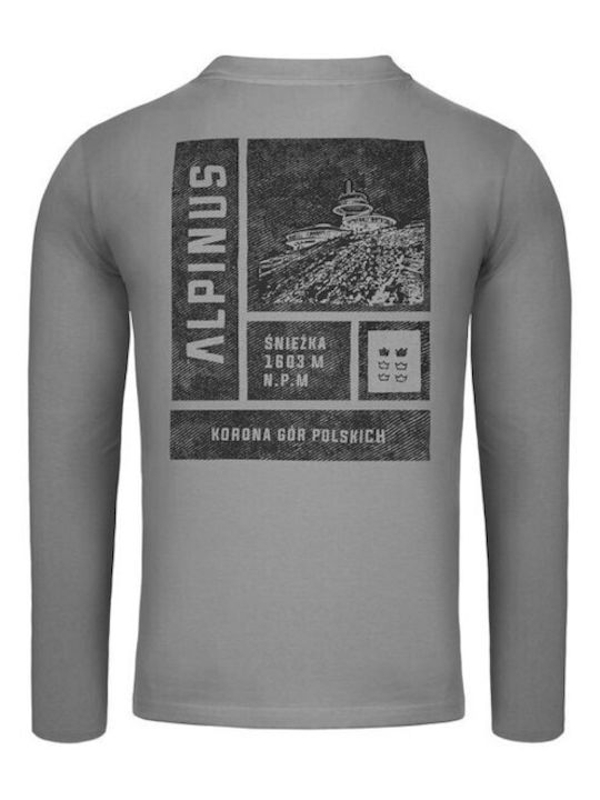 Alpinus T Shirt Breheimen Men's Long Sleeve Blouse Gray