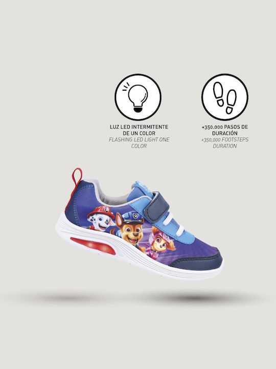 Cerda Παιδικά Sneakers Paw Patrol με Φωτάκια για Αγόρι Μπλε