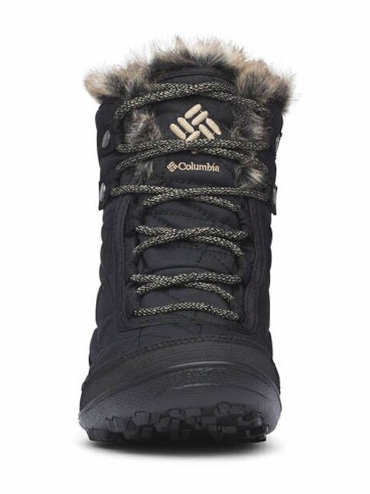 Minx Shorty III Damenstiefel mit Pelz Schwarz
