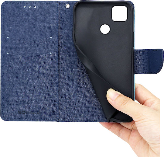 Sonique Trend Wallet Δερματίνης Σιέλ / Σκούρο Μπλε (Redmi 10A)
