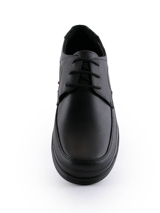Leder Herren Freizeitschuhe Schwarz