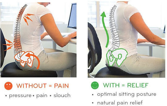 Backjoy Core Μαξιλάρι Καθίσματος σε Μαύρο χρώμα