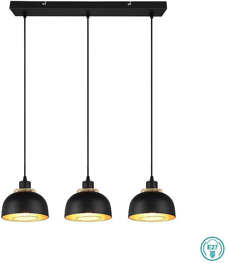 Trio Lighting Punch Pendant Light Black 68x18x150cm Trio Lighting Punch Pendant Light Black 68x18x150cm