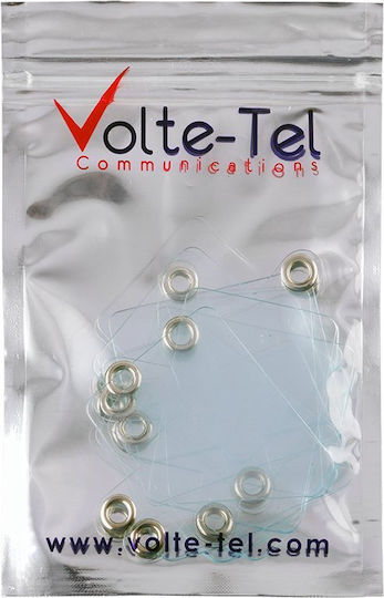 Volte-Tel Пластмасова закопчалка за каишка за врата Каишка за врата за мобилни телефони Прозрачен