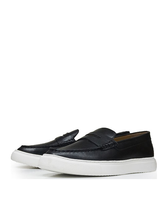Men's Leather Moccasins Black