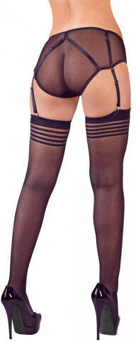 Mandy Mystery Bondage Briefs Suspenders Σετ Ζαρτιέρες Black