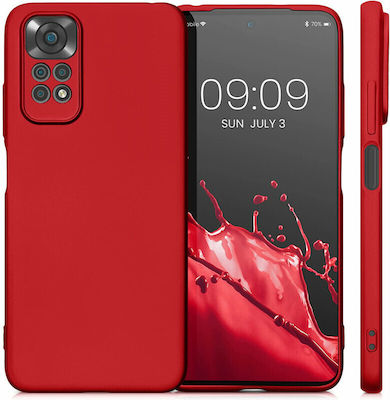 KWmobile Metallic Silicone Back Cover Dark Red (Redmi Note 11 / 11S 4G)