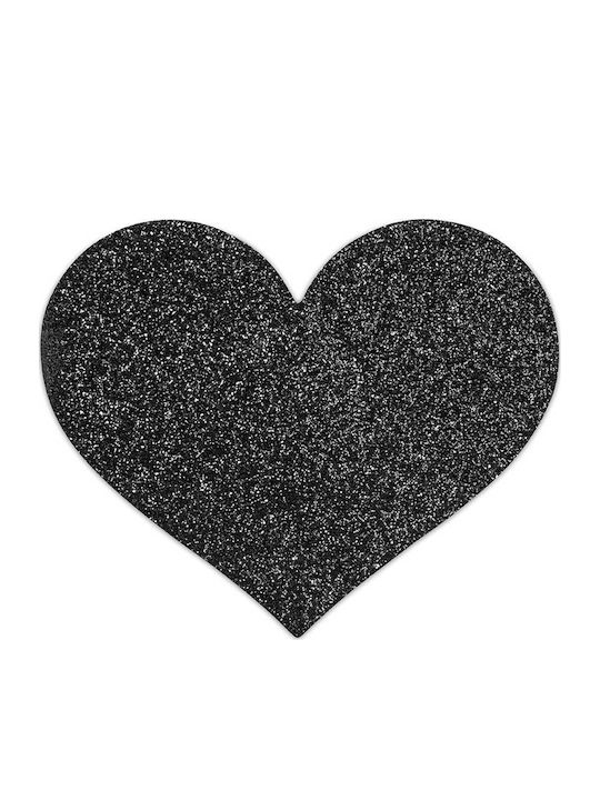 Bijoux Indiscrets Flash Heart Pasties Capace de sfârcuri Negre