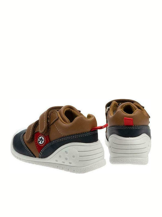 Ghete Copii din Suede cu Velcro Maro