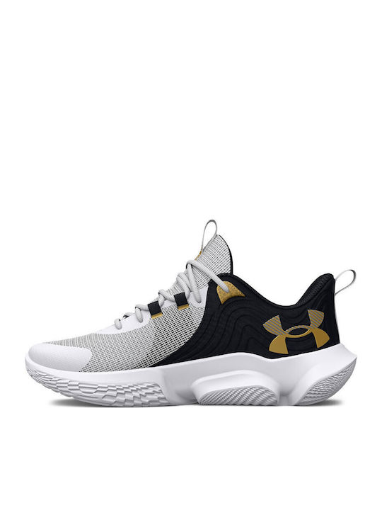 Flow Futr X 2 Low Basketball Shoes White / Black / Metallic Gold