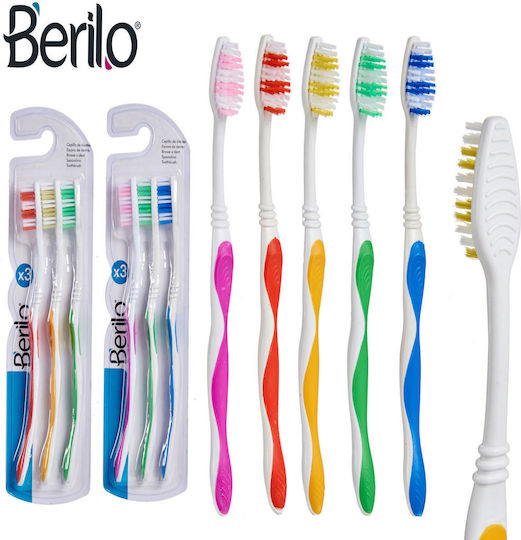 Arte Regal Berilo Set Periuțe De Dinți Pentru Copii 3 Bucăți Multicolore