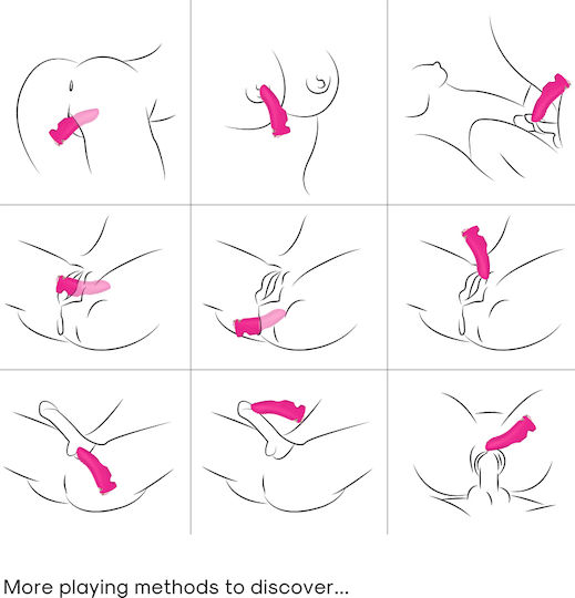 Boss Of Toys Aurora Vibrator Finger with Remote Control Finger Vibrator 11.8cm Pink