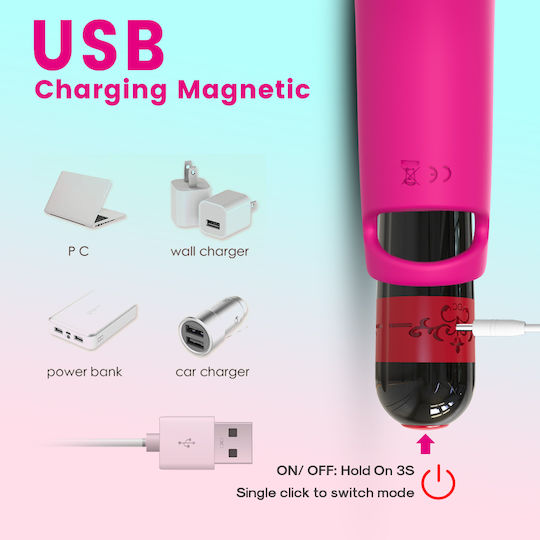 Boss Of Toys Aurora Vibrator Finger with Remote Control Finger Vibrator 11.8cm Pink