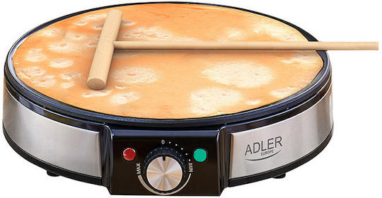 Adler Κρεπιέρα 30cm Μαύρη 1600W