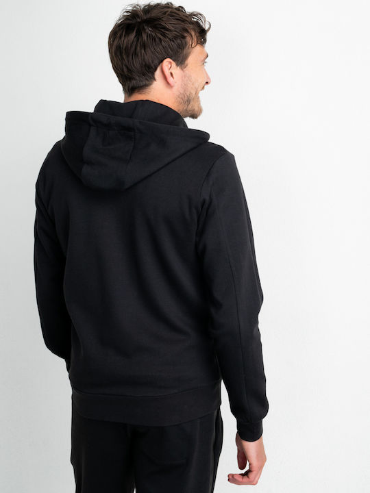 Petrol Industries Men's Sweatshirt Jacket with Hood and Pockets Black