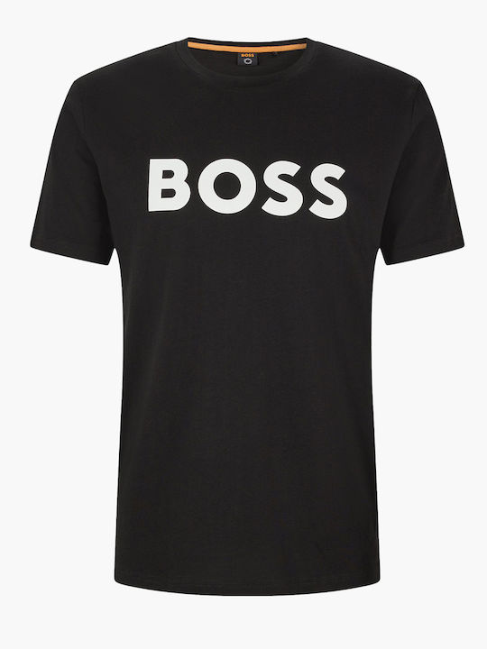 Hugo Boss T-shirt Bărbătesc cu Mânecă Scurtă Negru