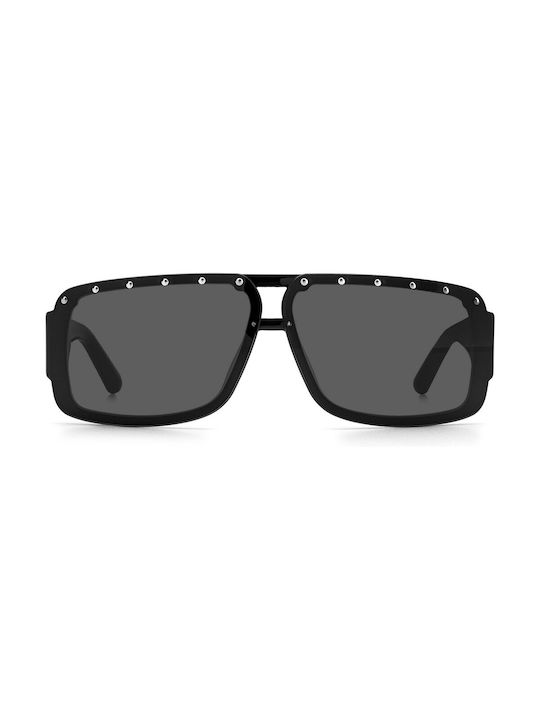 Jimmy Choo Men's Sunglasses with Black Plastic Frame and Black Lens MORRIS-S-807