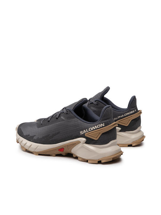 Alphacross 4 Sport Shoes Trail Running Ebony / Rainy Day / Phantom