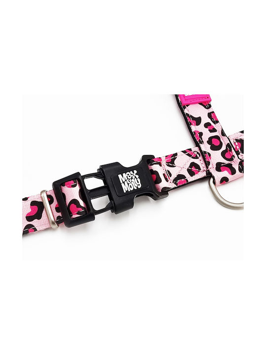 Max & Molly Ham pentru câini Leopard Roz Mare 25mm x 70-98cm MM0029
