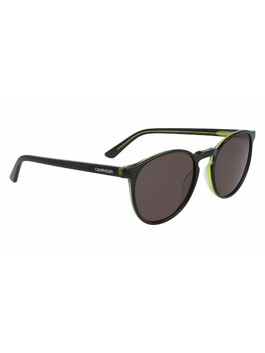 Calvin Klein Sunglasses with Green Acetate Frame and Brown Lenses CK20502S 320