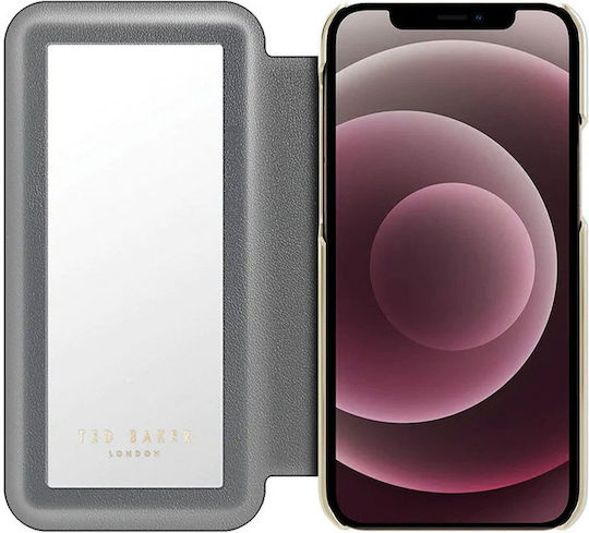 Ted Baker Book Piele artificială Floral Grey (iPhone 14 Pro)