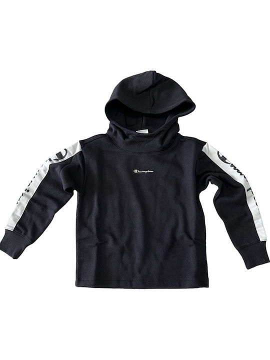 Champion Kids Sweatshirt with Hood Black