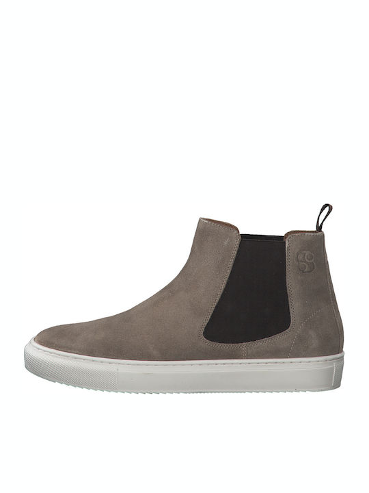 Suede Μπεζ Ανδρικά Μποτάκια
