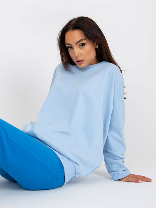 Rue Paris Women's Sweatshirt Light Blue