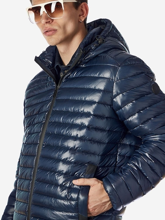 Winter Jacke Puffer Marineblau