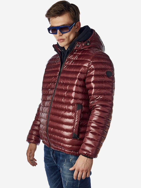 Winter Jacke Puffer Burgundisch