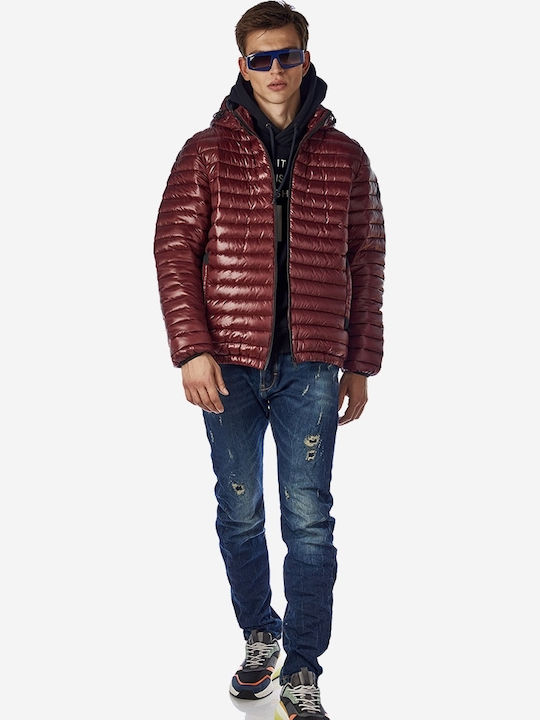 Winter Jacke Puffer Burgundisch