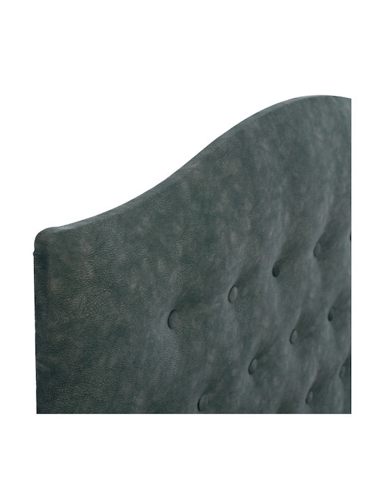 Malena Pat Single Tapitat Cu Material Verde Potrivit Pentru Saltea 90x200cm