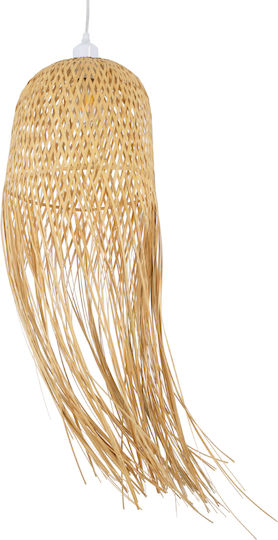 GloboStar Manila Ceiling Light Beige Boho Bell with E27 Socket 25x25x60cm