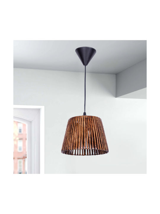 Megapap Arsenio Pendant Light Single-Light for Socket E27 Brown