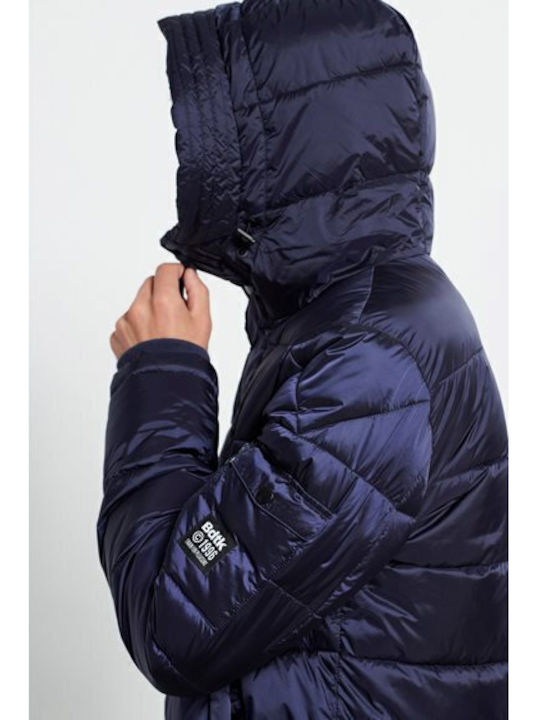 Winter Jacke Puffer Blue Black