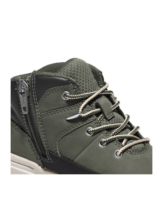 Seneca Bay Hiker Δερμάτινα Παιδικά Μποτάκια με Κορδόνια Χακί