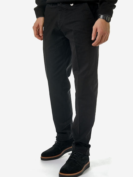 Trousers Chino Elastic in Regular Fit Black