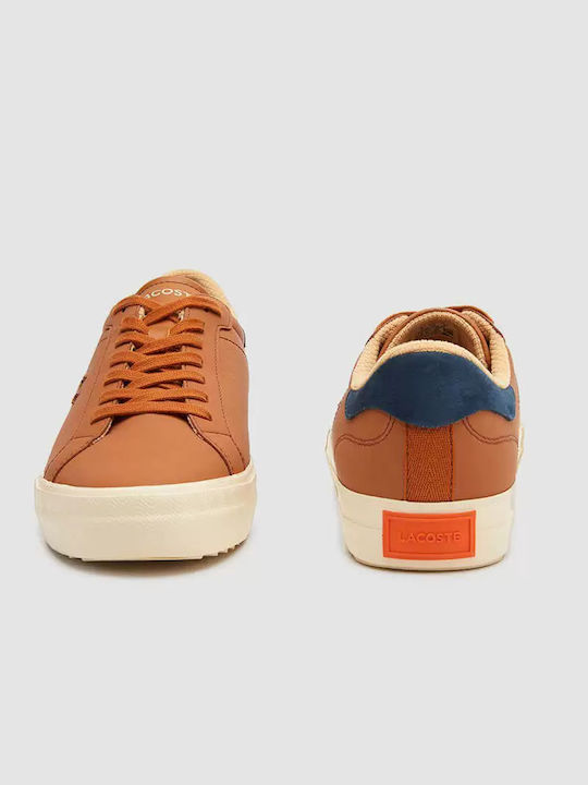 Lacoste Powercourt Bărbați Sneakers Tabac maro