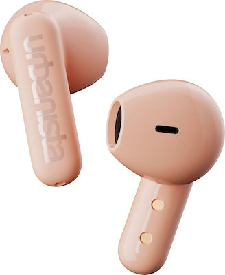 Urbanista Copenhagen Earbud Bluetooth Handsfree Ακουστικά με Αντοχή στον Ιδρώτα και Θήκη Φόρτισης Dusty Pink