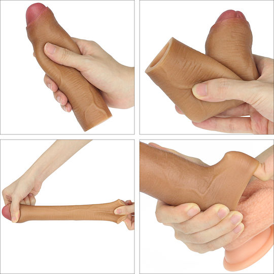 Lovetoy Revolutionary Silicone Nature Extender Uncircumcised Extensie Penis Maro 16.5cm