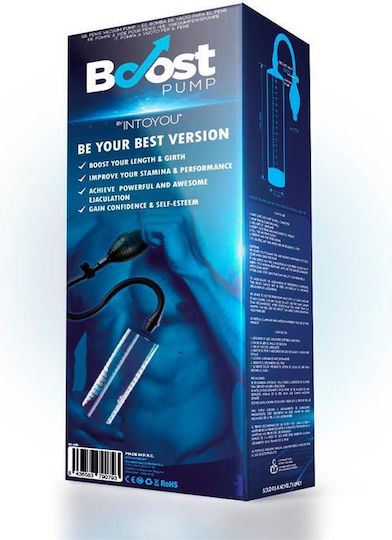 IntoYou Boost Pumps Manual Penis Pump PSX04 Τρόμπα Πέους Διάφανη