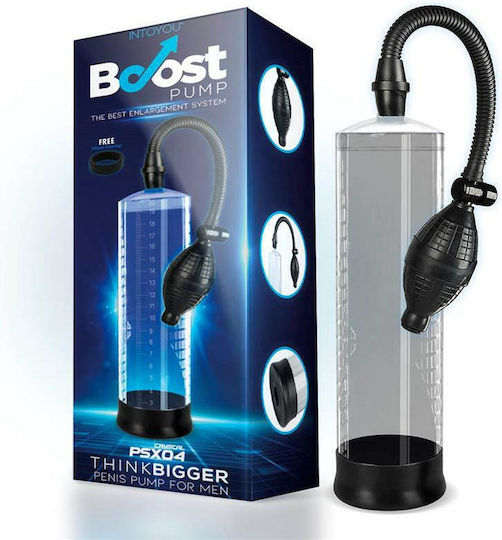 IntoYou Boost Pumps Manual Penis Pump PSX04 Τρόμπα Πέους Διάφανη