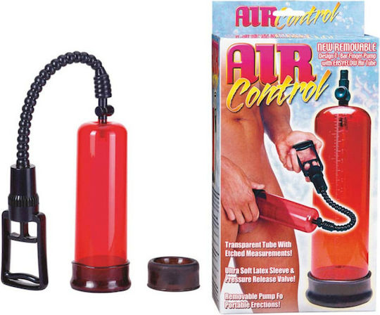 Seven Creations Air Control Penis Τρόμπα Πέους Κόκκινη