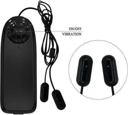 Baile Vibrating Crystal Cap I Προέκταση Πέους με Δόνηση Μαύρη