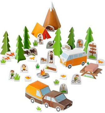 Pukaca Παιχνίδι Κατασκευών Χάρτινο Camping για Παιδιά 6+ Ετών