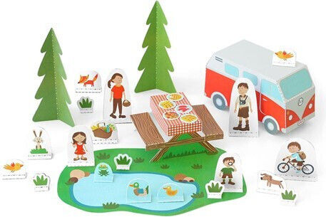 Pukaca Παιχνίδι Κατασκευών Χάρτινο Picnic για Παιδιά 6+ Ετών