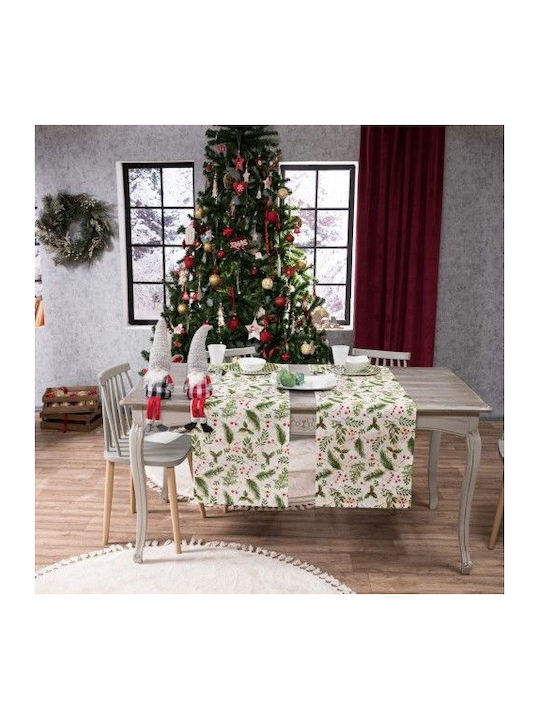 Teoran Christmas Fabric Tablecloth Ornament L160xW40cm