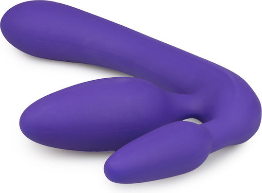 You2Toys Strapless Strap-On Triple Teaser Strapless Strap On με Τριπλό Dildo 20cm σε Μωβ Χρώμα